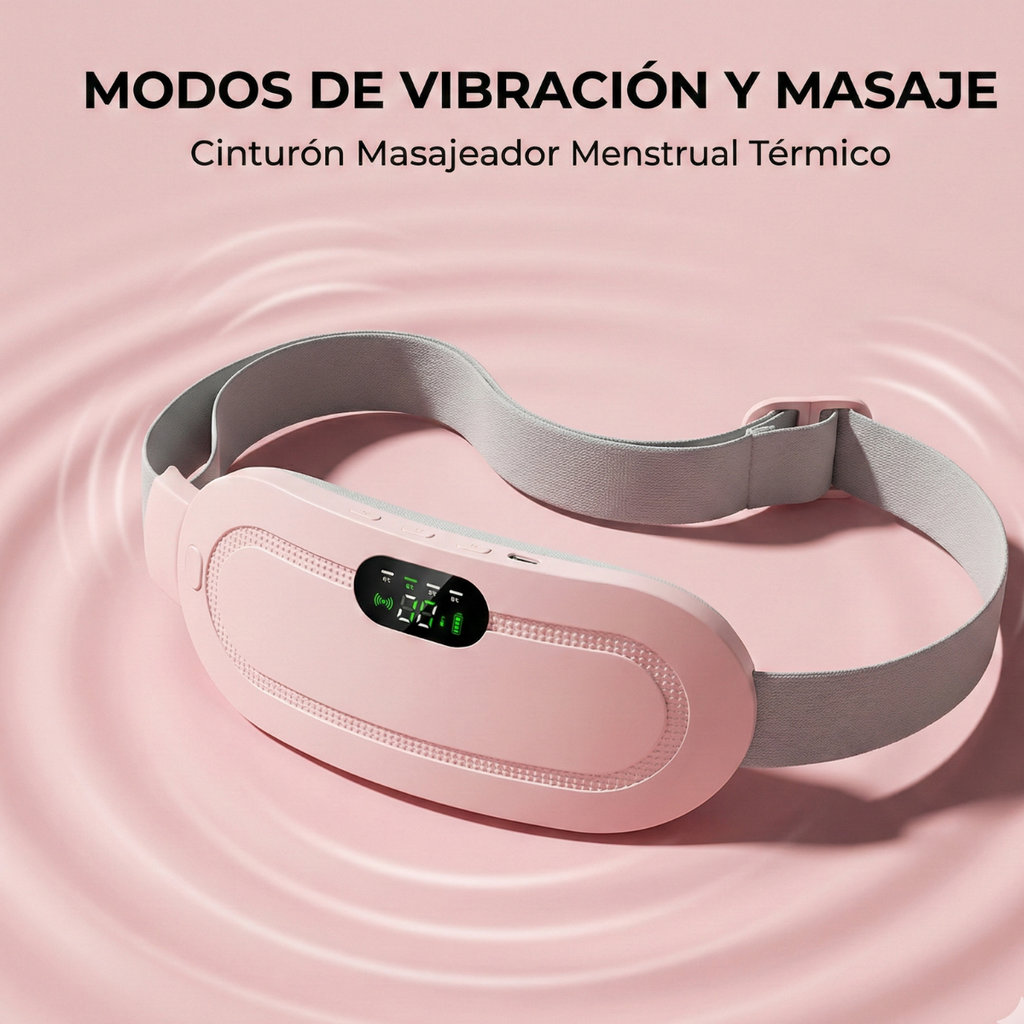 Cinturón Menstrual Térmico y Masajeador