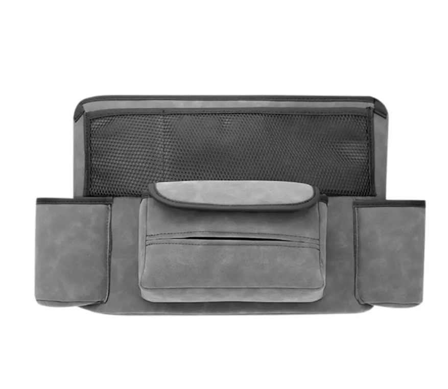 Organizador Central Auto Estilo Cuero