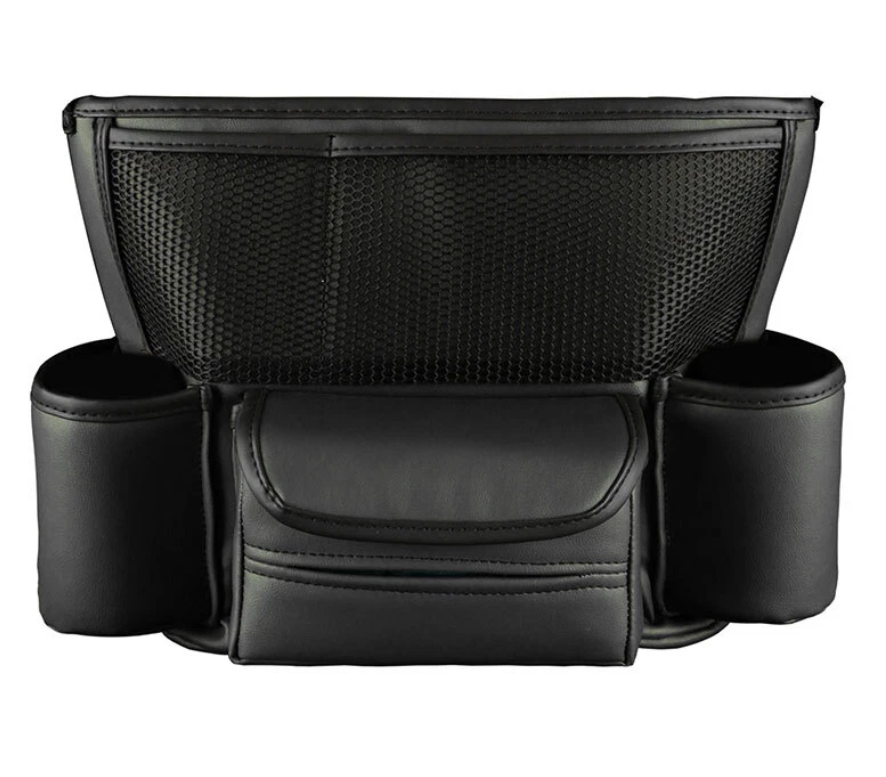 Organizador Central Auto Estilo Cuero